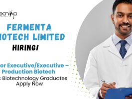 BSc Microbiology Vacancies