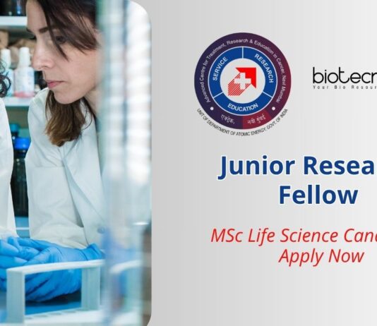 Junior Research Fellow Jobs at ACTREC | MSc Life Science Candidates Apply Now