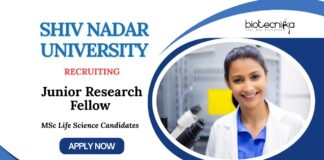 Junior Research Fellow Jobs at SNU | MSc Life Science Candidates Apply Now