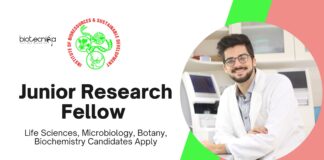 Junior Research Fellow at IBSD | MSc Biotechnology Candidates Apply Now