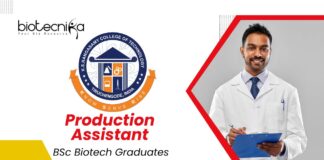 Latest BSc Biotech Jobs | Apply Now for the Production Assistant Role at K.S.Rangasamy College of Technology