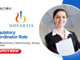 Latest BSc Life Science Jobs at Novartis | Apply Now for Regulatory Coordinator Role