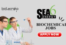 Latest Biochemical Jobs at Sea6 Energy | Apply Now for Bio Process Engineer Role