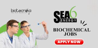 Latest Biochemical Jobs at Sea6 Energy | Apply Now for Bio Process Engineer Role