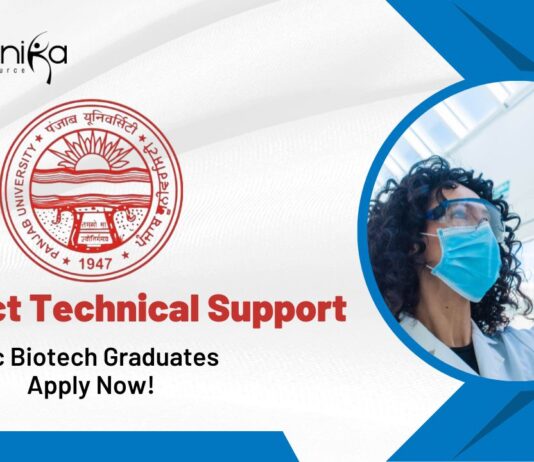 Latest Biotech Jobs at PU | Apply Now For The Project Technical Support Role