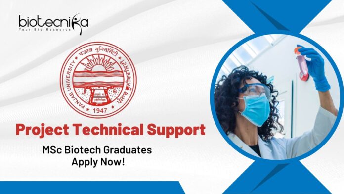 Latest Biotech Jobs at PU | Apply Now For The Project Technical Support Role