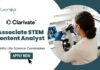 Latest Biotechnology Jobs at Clarivate Apply Now for Associate STEM Content Analyst Role