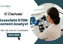 Latest Biotechnology Jobs at Clarivate Apply Now for Associate STEM Content Analyst Role