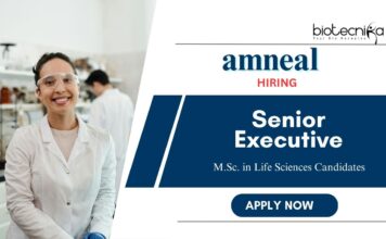 Latest Cell Biologist Jobs at Amneal | Apply Now for Senior Executive Position