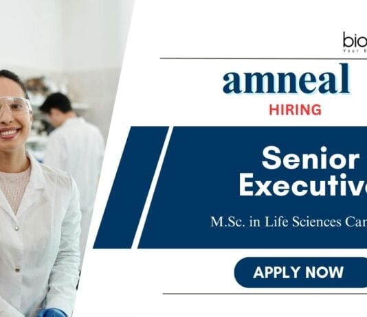 Latest Cell Biologist Jobs at Amneal | Apply Now for Senior Executive Position