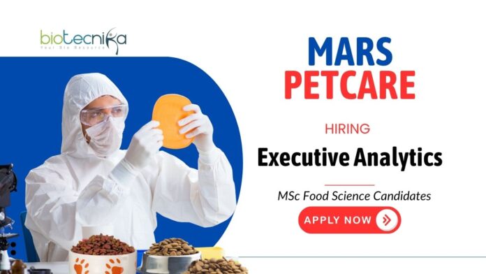 Food Science Jobs at Mars Petcare | Apply Now for Executive Analytics Position