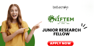 Latest JRF Position at NIFTEM | MSc Food Technology Candidates Apply Now 