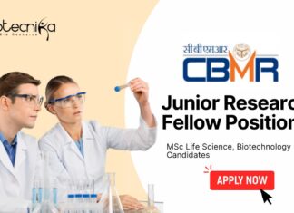 Latest Junior Research Fellow Positions at CBMR MSc Life Science Candidates Apply Now