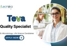 Latest Life Science Graduate Jobs at Teva Apply Now for Quality Specialist Role