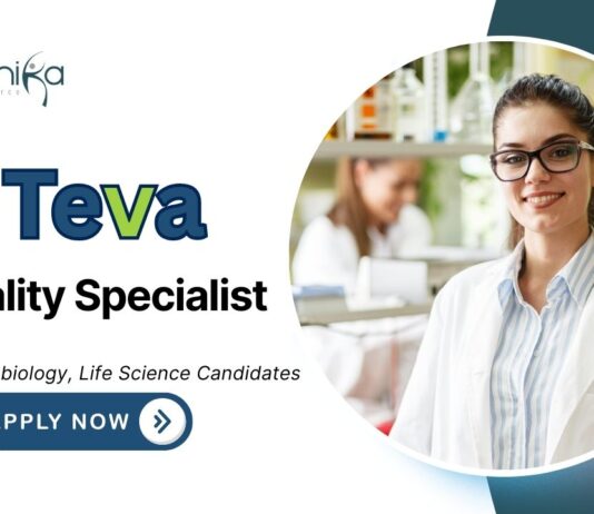 Latest Life Science Graduate Jobs at Teva Apply Now for Quality Specialist Role