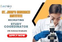 Latest Life Science Jobs at SJRI | Apply Now for the Study Coordinator Position