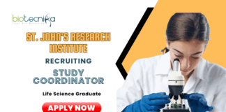 Latest Life Science Jobs at SJRI | Apply Now for the Study Coordinator Position