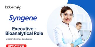 Latest Life Science Jobs at Syngene | Apply Now for Executive - Bioanalytical  Role