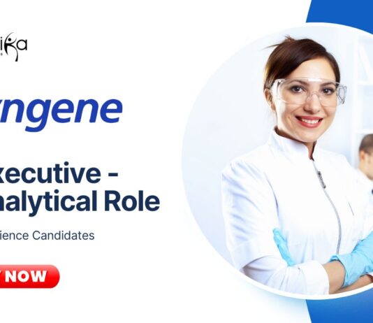 Latest Life Science Jobs at Syngene | Apply Now for Executive - Bioanalytical  Role
