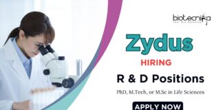 Latest Life Science Jobs at Zydus | Apply Now for the R&D Position