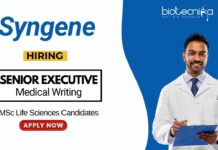 Latest Medical Writing Job at Syngene | MSc Life Science Graduates Apply Now