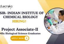 Latest Project Associate Jobs at IICB | MSc Biological Science Graduates Apply Now