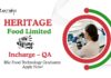 Latest Quality Assurance Job at Heritage | BSc Food Technology Graduates Apply Now