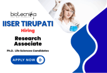 Latest Research Associate Jobs at IISER Tirupati | PhD Life Science Candidates Apply Now