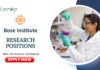 Latest Research Positions at Bose Institute | MSc Life Science Candidates Apply