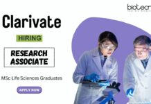 Life Science Job at Clarivate MSc Graduates Apply Now for the Research Associate Role