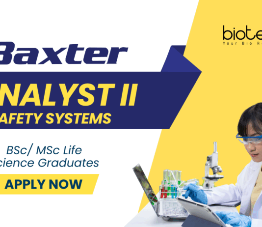 Life Science Jobs at Baxter Apply Now for the Analyst II, Safety Systems Role (2)