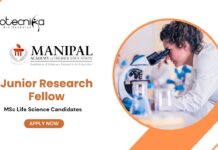 Life Science Jobs at Manipal Academy of Higher Education|Apply Now for JRF Position