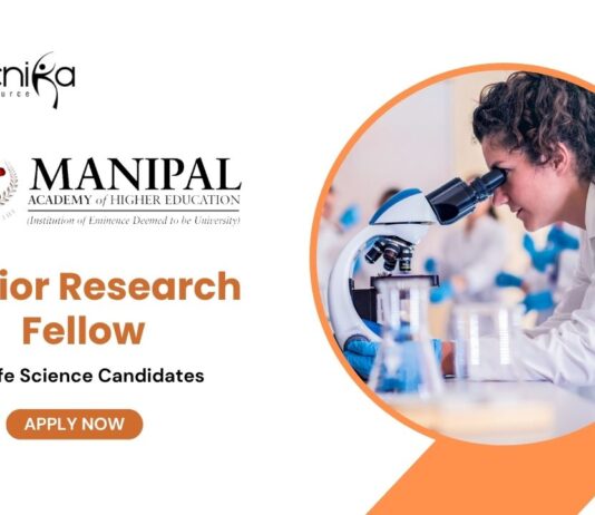 Life Science Jobs at Manipal Academy of Higher Education|Apply Now for JRF Position