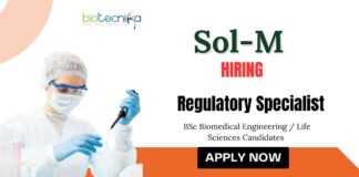 Life Science Jobs at Sol-Millennium Medical Group | Apply Now for Regulatory Specialist Role