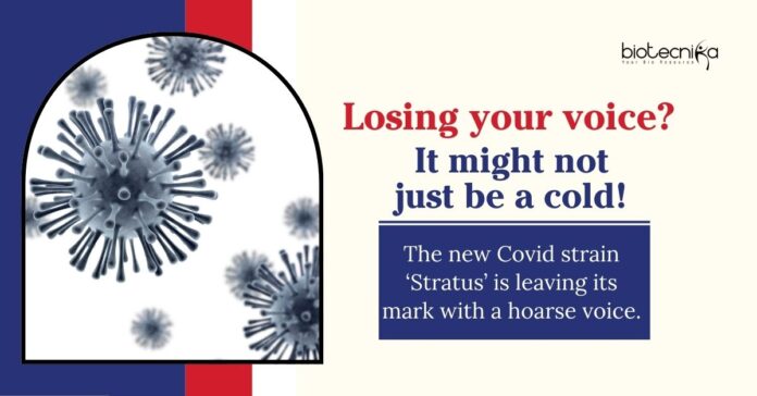 'Stratus' Covid strain is leaving its mark with a hoarse voice