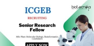 MSc Bioinformatics Jobs at ICGEB Delhi | Apply Now for Senior Research Fellow Position