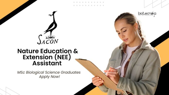 MSc Biological Science Jobs at SACON | Apply Now For The Nature Education and Extension (NEE) Assistant Role