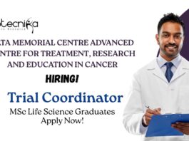 MSc Biotechnology Jobs at ACTREC | Apply Now For The Trial Coordinator Role