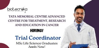 MSc Biotechnology Jobs at ACTREC | Apply Now For The Trial Coordinator Role