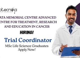 MSc Biotechnology Jobs at ACTREC | Apply Now For The Trial Coordinator Role