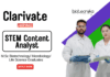 MSc Biotechnology Jobs at Clarivate Apply Now for the Associate STEM Content Analyst Role