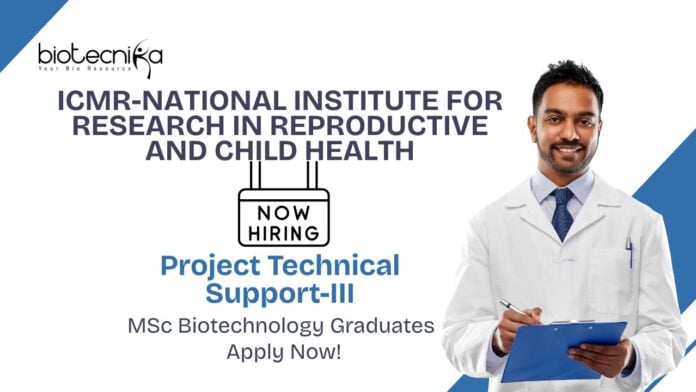 MSc Biotechnology Jobs at ICMR-NIRRCH | Apply Now For The Project Technical Support Role