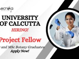 MSc Botany Jobs at University of Calcutta | Apply Now For The Walk-In Interview