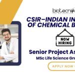 MSc Life Science Job at IICB | MSc Graduates Apply Now For The Senior Project Associate Role