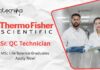 MSc Life Science Jobs At Thermofisher | Apply Now For The Sr. QC Technician Role