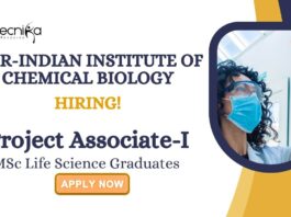 MSc Life Science Jobs at IICB | Apply Now For The Project Associate-I Role