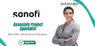 MSc Life Science Jobs at Sanofi - Apply Now for the Associate Project Specialist Role (1)