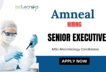 MSc Microbiology Jobs at Amneal | Apply Now for Senior Executive Position