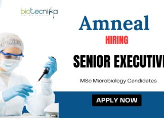 MSc Microbiology Jobs at Amneal | Apply Now for Senior Executive Position