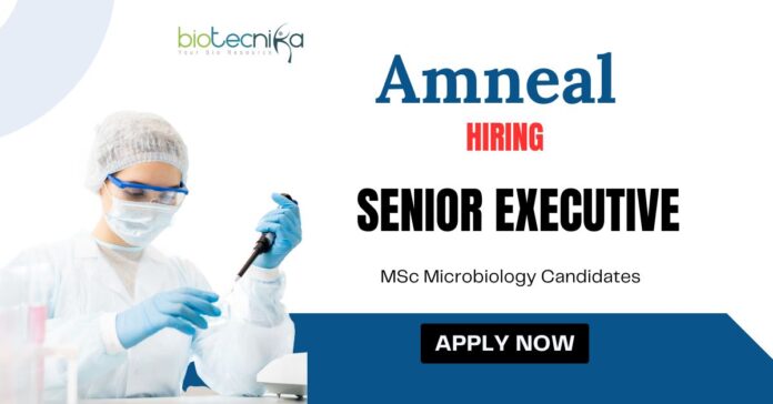 MSc Microbiology Jobs at Amneal | Apply Now for Senior Executive Position